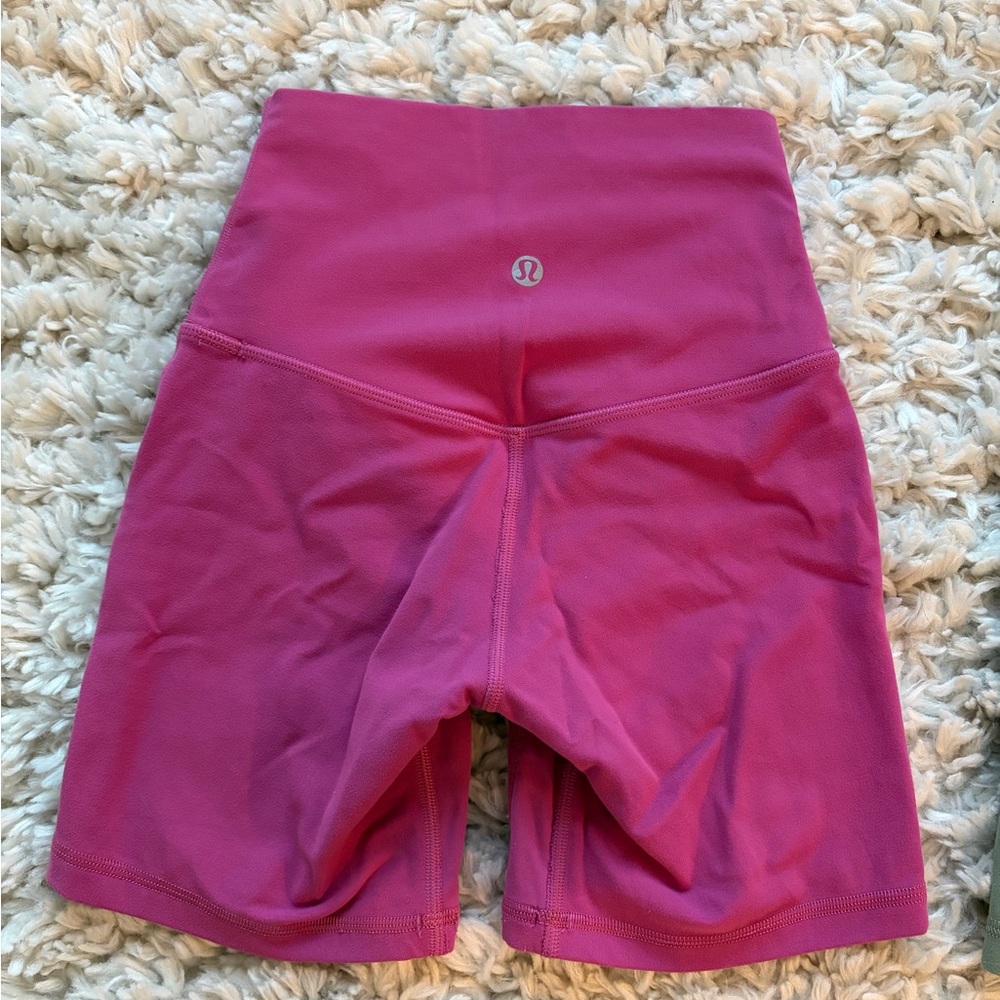 lululemon athletica High-Rise pink Bike Shorts